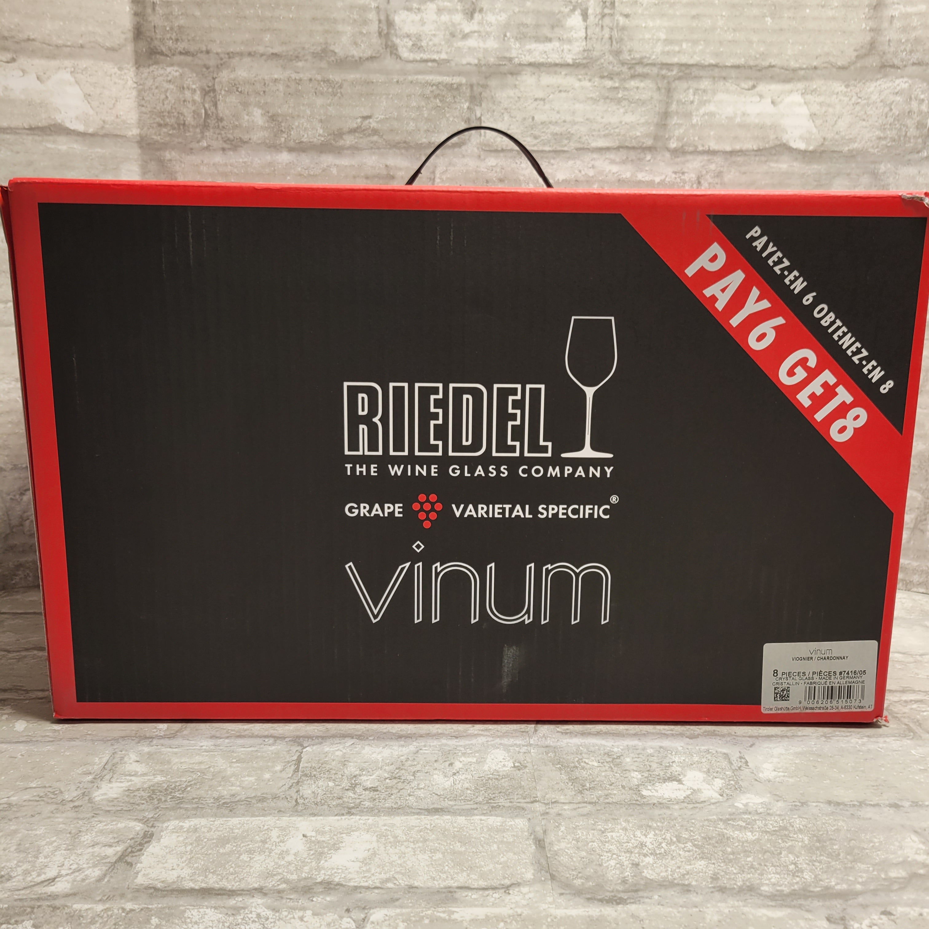 Riedel VINUM Chablis/Chardonnay Glasses, 23.6 fluid ounce, Set of 8 (8047715057902)